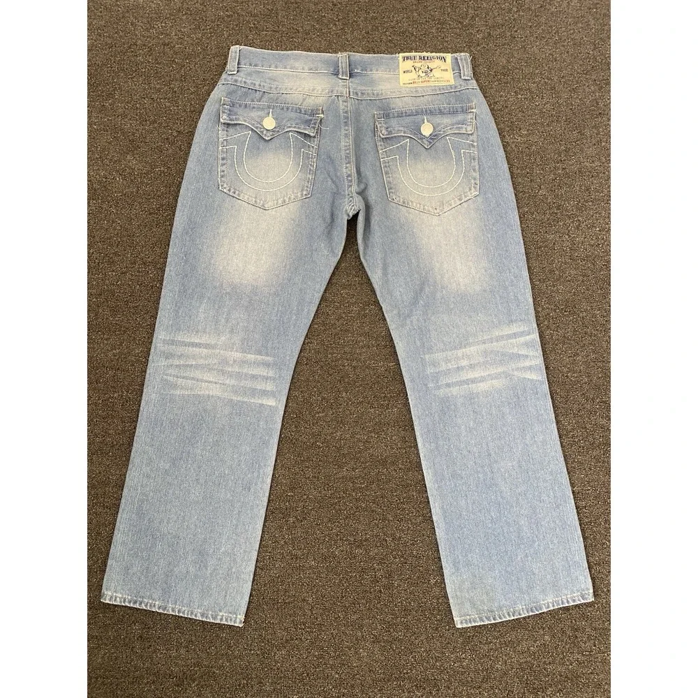 Vintage True Religion Billy Super T Blue Jeans Mens 42x33 (Actual 39x31) USA NWT